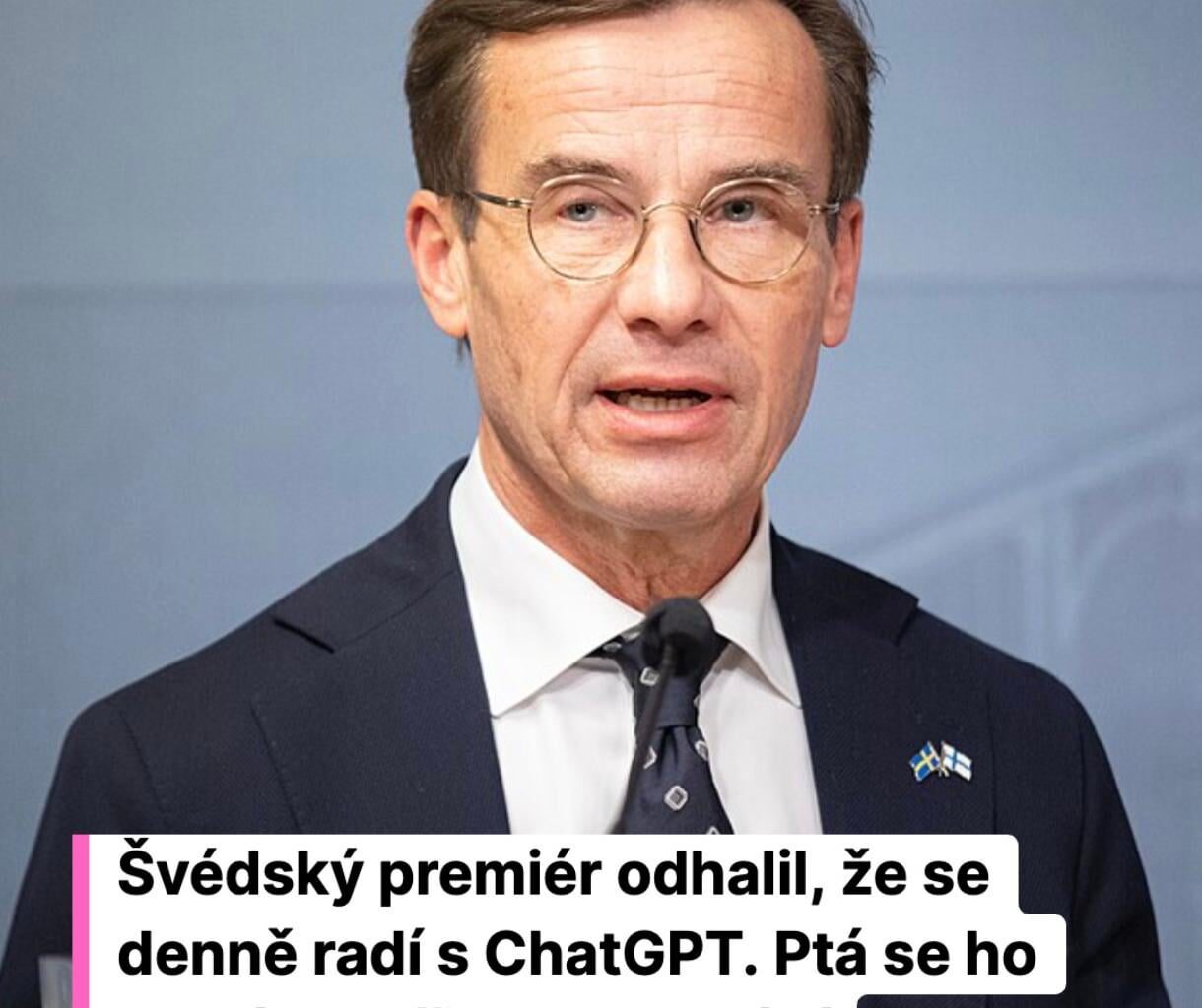Švédsky premiér používa ChatGPT pri rozhodovaní
