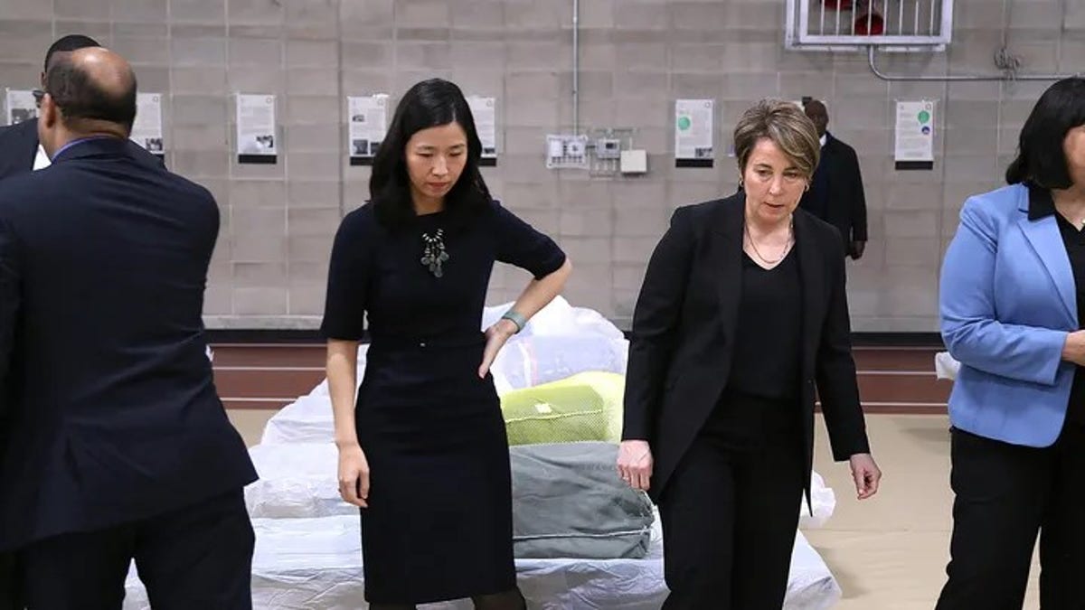 Wu and Healey at shelter