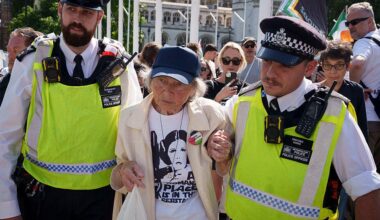 Hundreds of protesters arrested in London for supporting banned pro-Palestinian group
