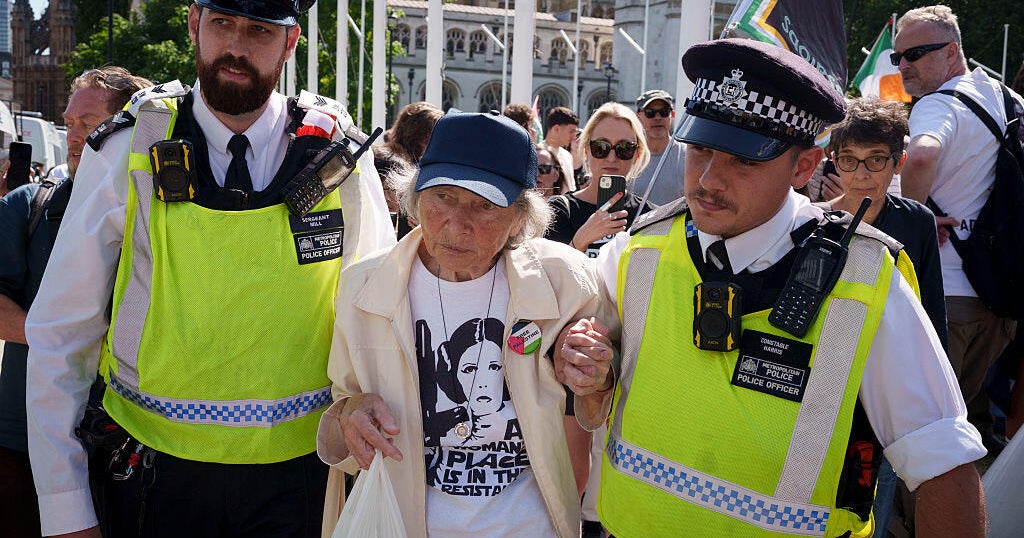 Hundreds of protesters arrested in London for supporting banned pro-Palestinian group