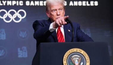 Trump says he wants strong testing to keep transgender athletes out of women’s sports at 2028 Olympics