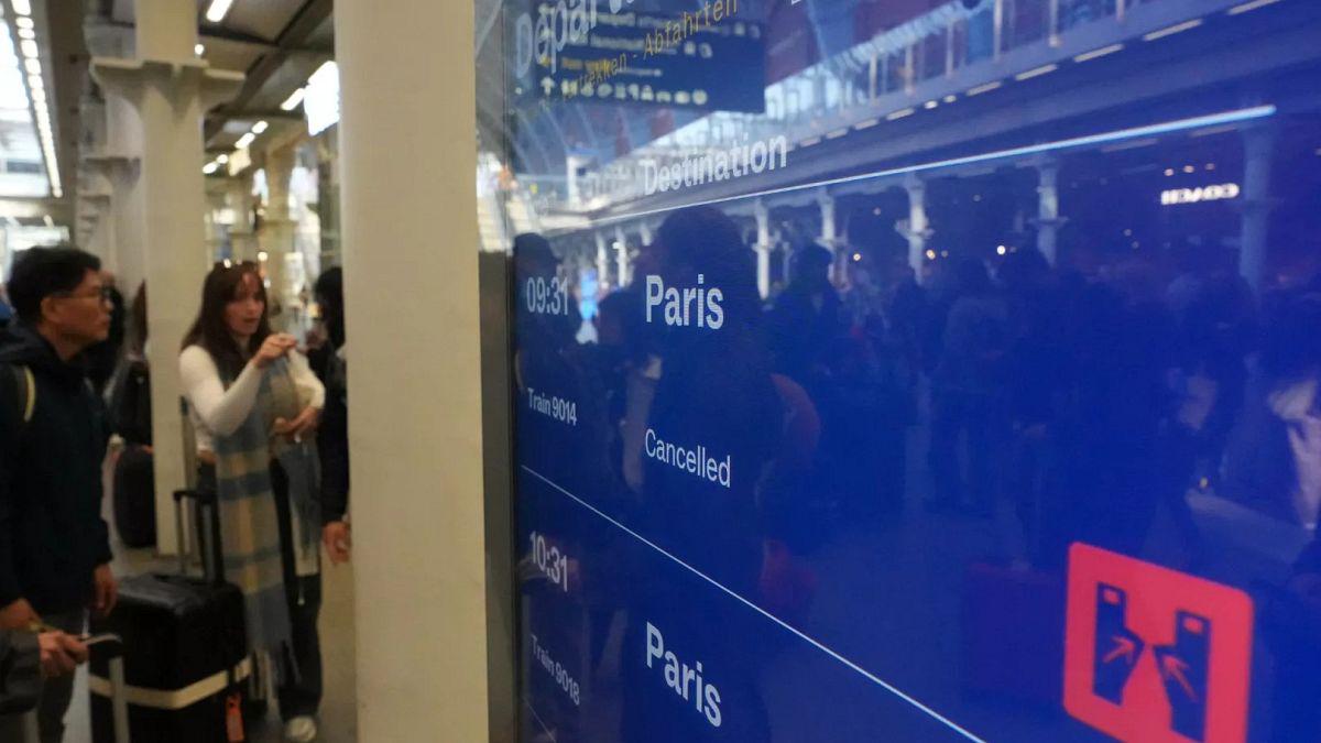 Le trafic de l'Eurostar fortement perturbé en raison d'une panne électrique