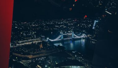 London at night