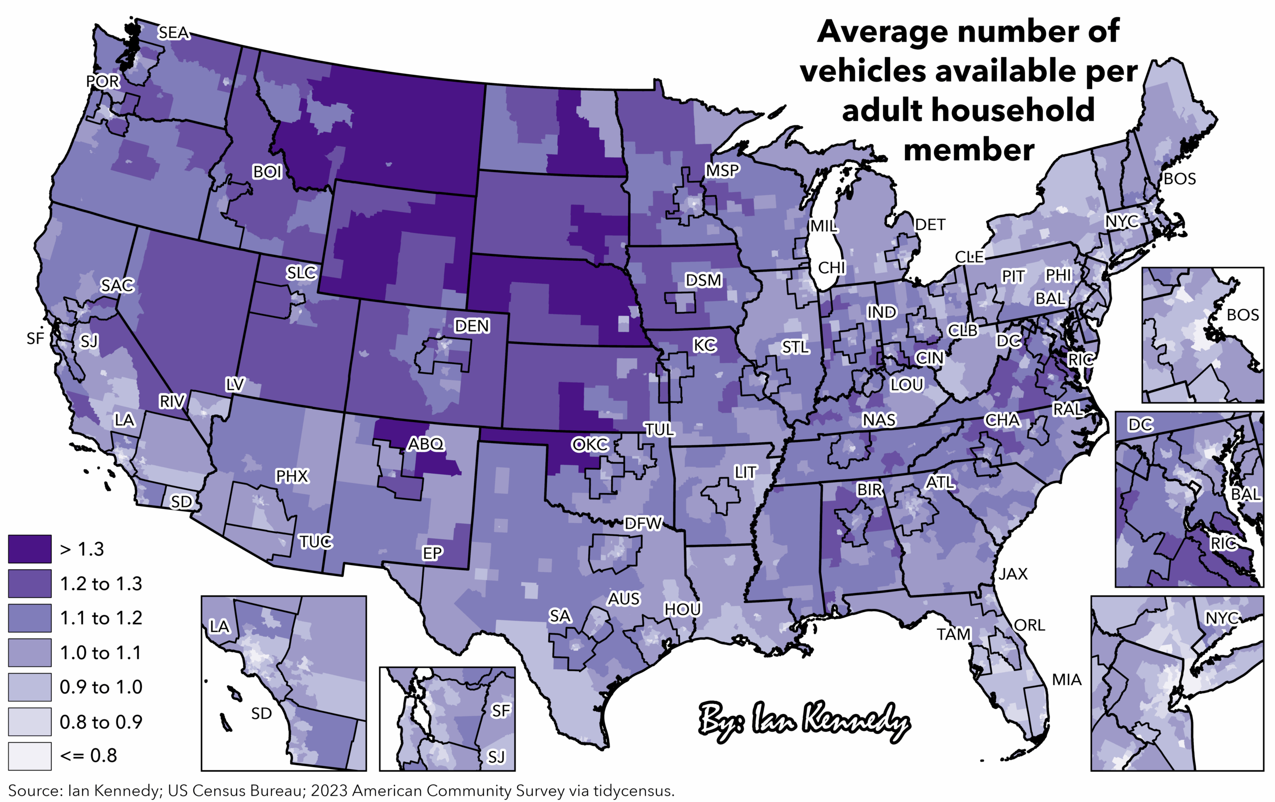 Average number of vehicles available per adult household member [OC]