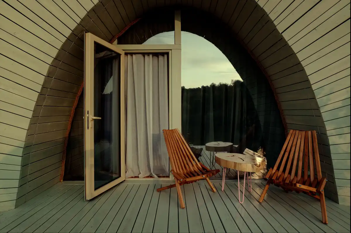 Moldova earth-sheltered rental cabins