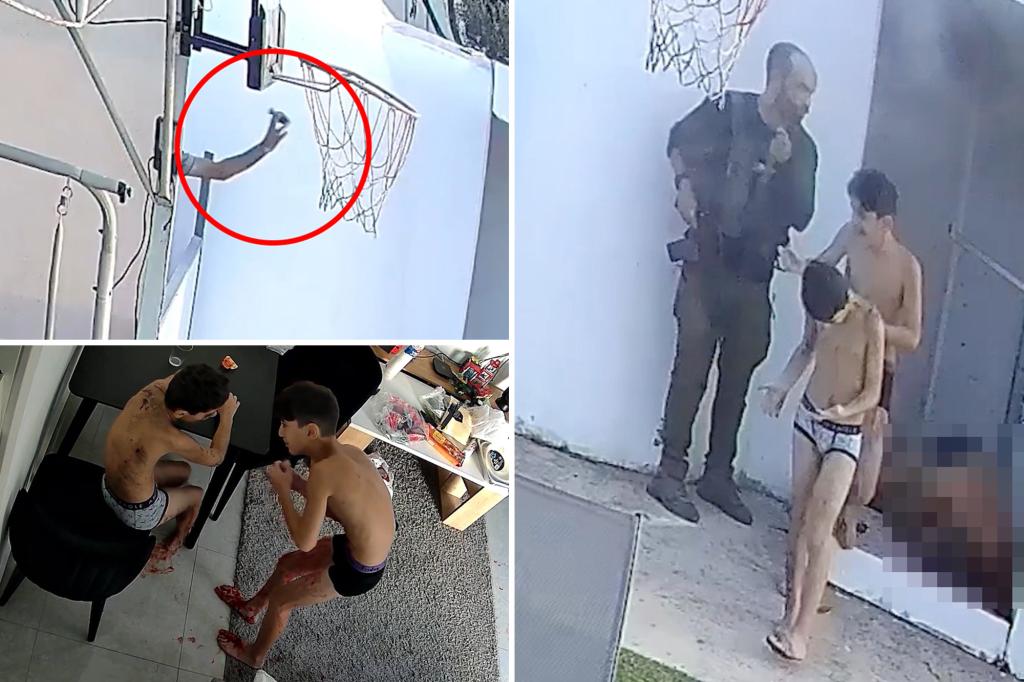 Video shows Israeli father slaughtered by Hamas in front of sons