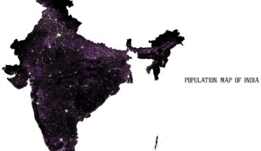 [OC] Population Distribution Map of India