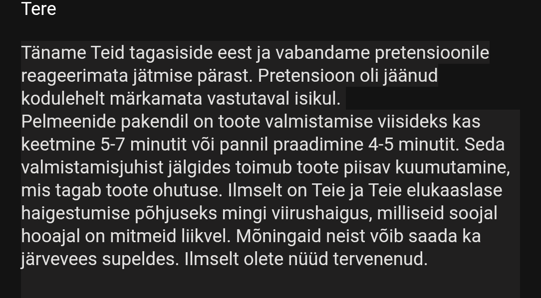 Rakvere LK klienditeenindus on midagi muud