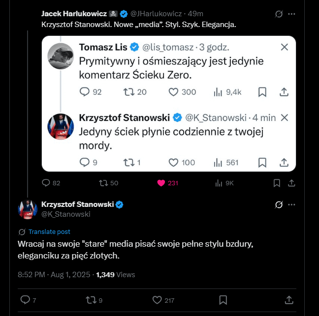 A potem będzie umoralniał wszystkich dookoła.
