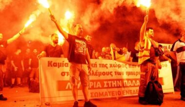 Protesters in Greece halt military cargo en route to Israel