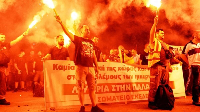 Protesters in Greece halt military cargo en route to Israel