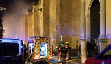 Fire extinguished, historic mosque-cathedral in southern Spain 'saved'