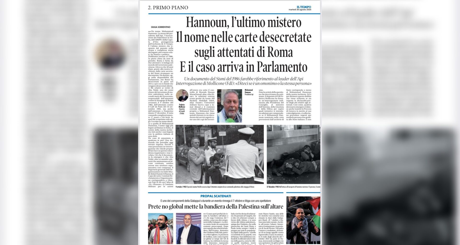 Investigation Links Palestinian Activist in Italy to 1980s Terrorism Dossier