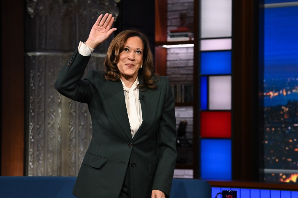 Kamala Harris Gives First Post-2024 Interview To Stephen Colbert