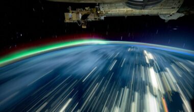 ISS over Lake Michigan