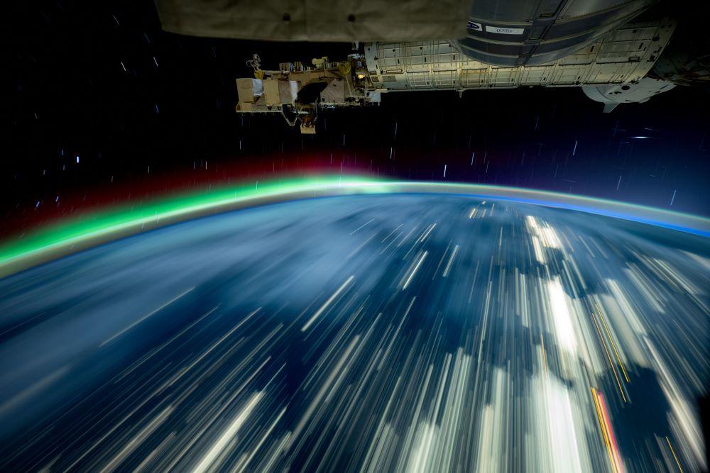 ISS over Lake Michigan