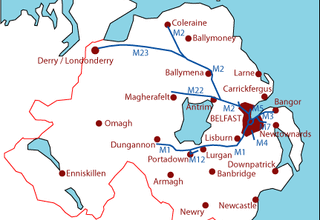The crazy 1969 Northern Ireland road plan (Image credits to Wesley Johnston)