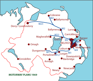 The crazy 1969 Northern Ireland road plan (Image credits to Wesley Johnston)