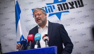 [Israel] Ben Gvir calls on PM to work toward ‘toppling the Palestinian Authority’