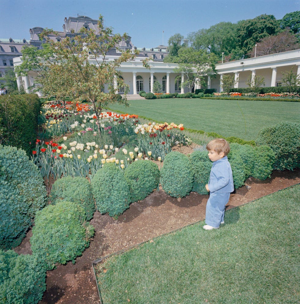 jfk jr white house rose garden