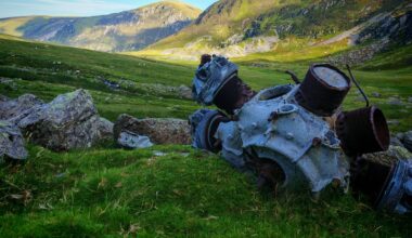 Plane remains in Eigiau valley