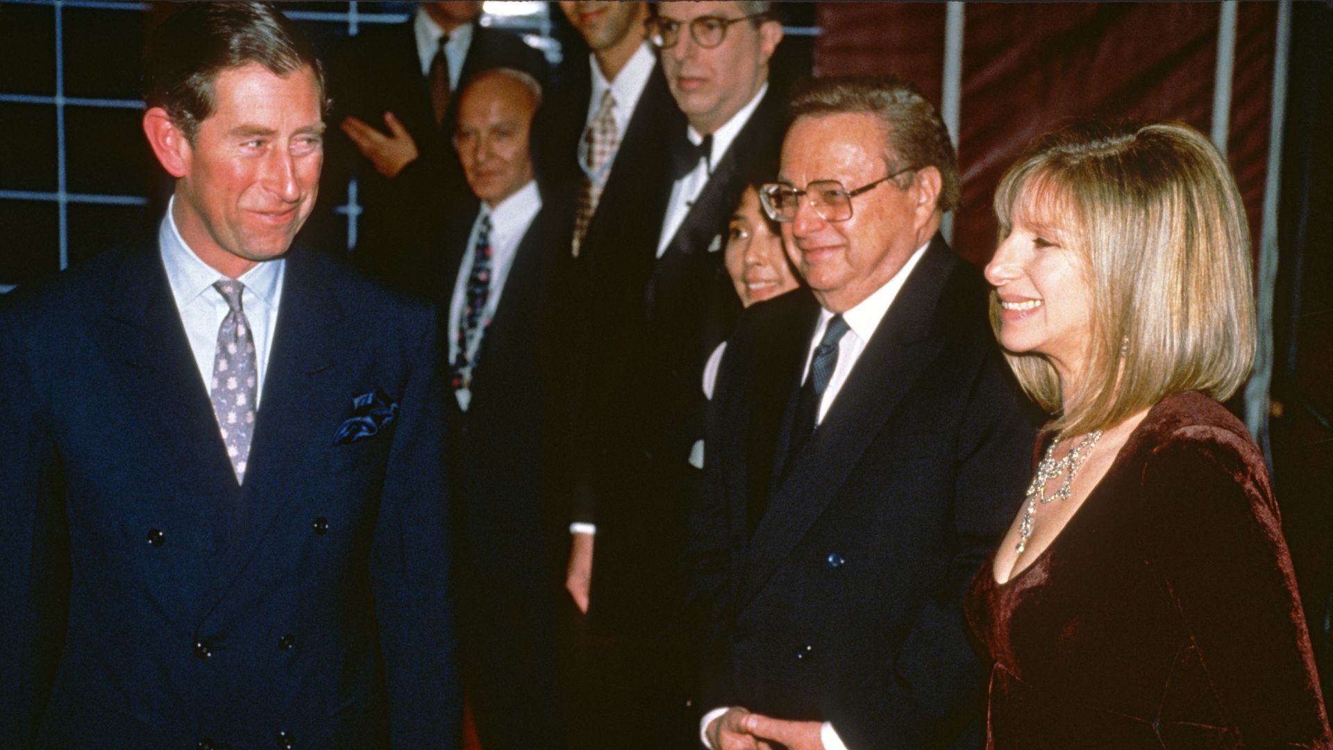 King Charles meeting Barbra Streisand