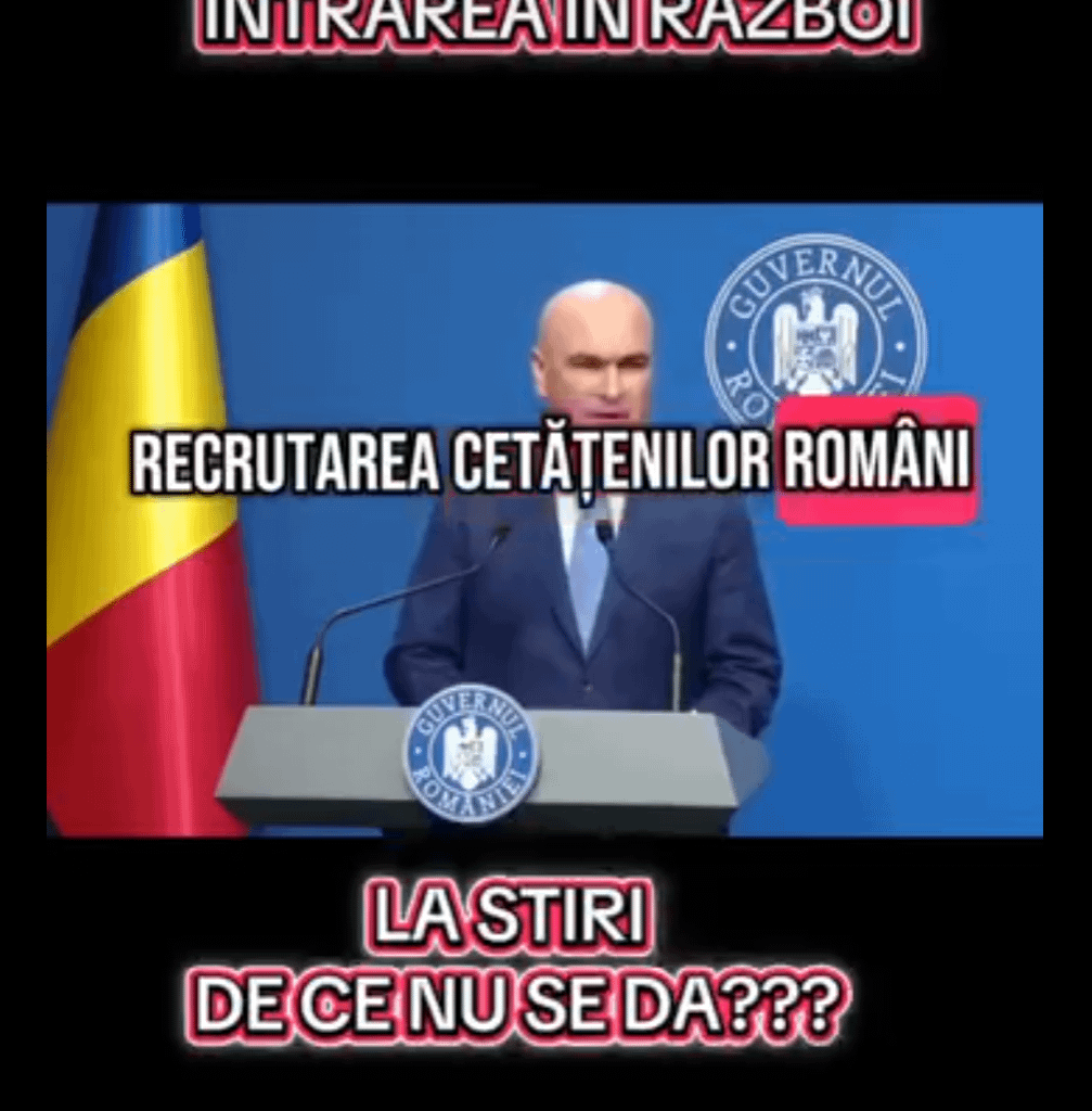 Continuă dezinformările cu intrarea țării în război, chiar Facebook îmi recomandă la „reels” aceste materiale deși nu urmăresc nimic legat de demențele suveranopate