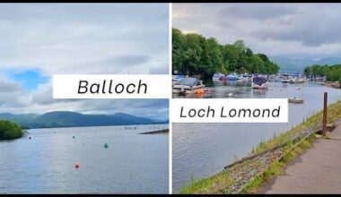 Exploring the little town of Balloch on the shores of beautiful Loch Lonond in Scotland