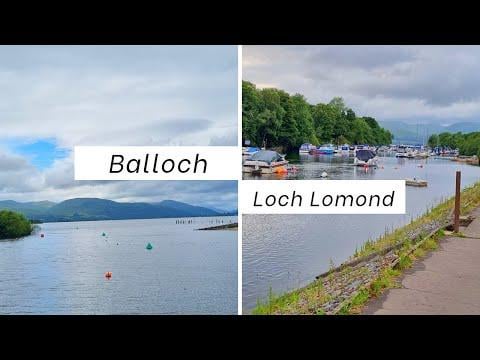 Exploring the little town of Balloch on the shores of beautiful Loch Lonond in Scotland