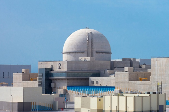 The Barakah nuclear power plant in the United Arab Emirates built by South Korean companies