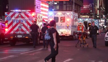 Times Square shooting leaves 3 hurt, 17-year-old arrested, NYPD says
