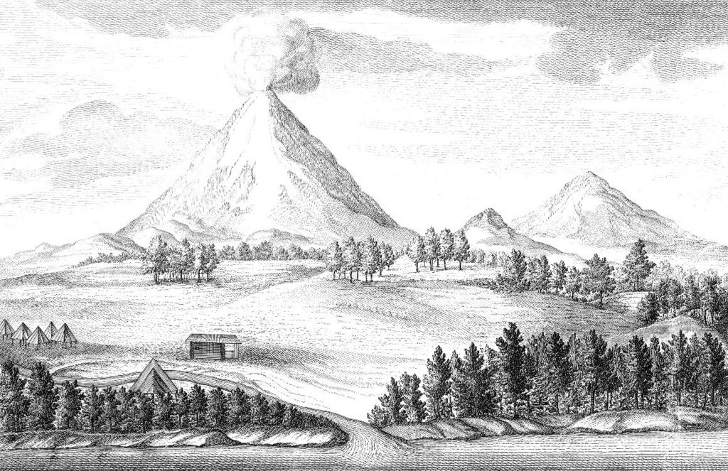 An illustration from Stepan Krasheninnikov's Account of the Land of Kamchatka (1755).