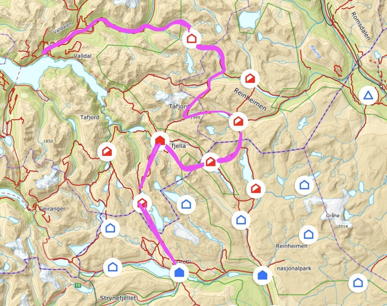 Any recommendations for Tafjord 10 days hiking?