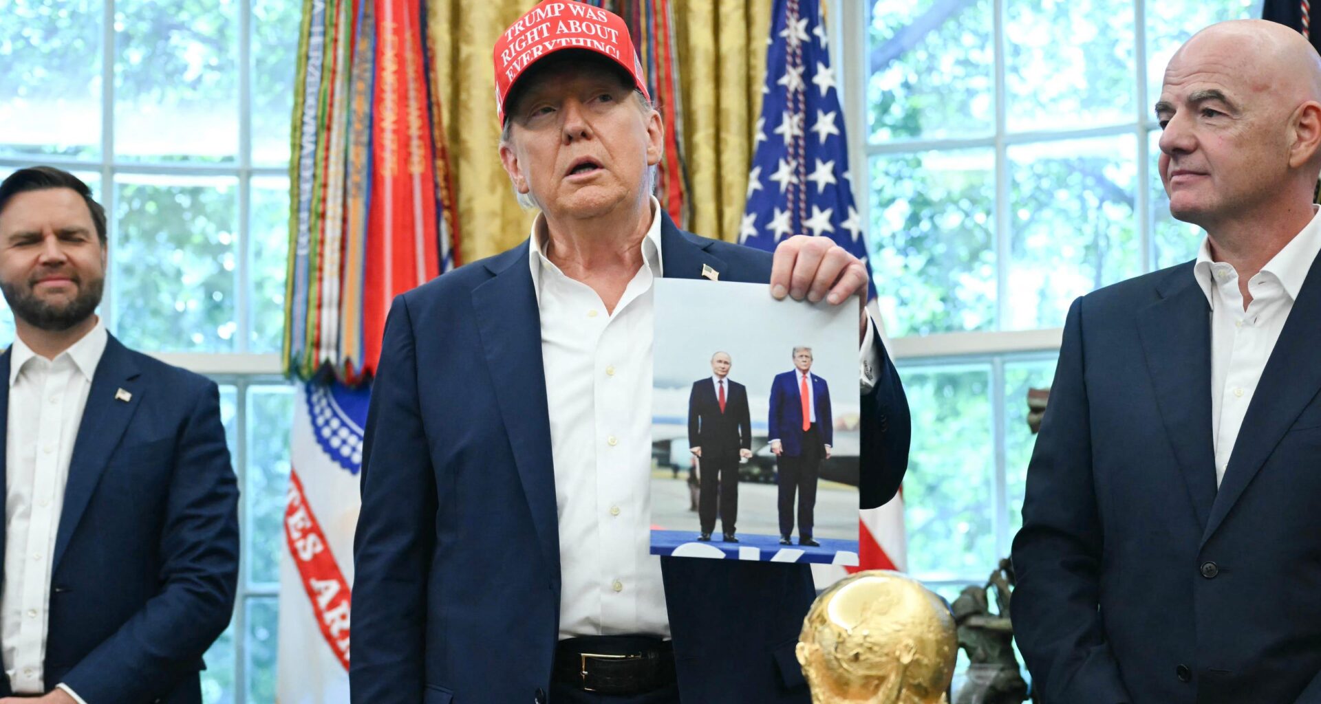 Donald Trump says Vladimir Putin 'may' come to attend 2026 World Cup