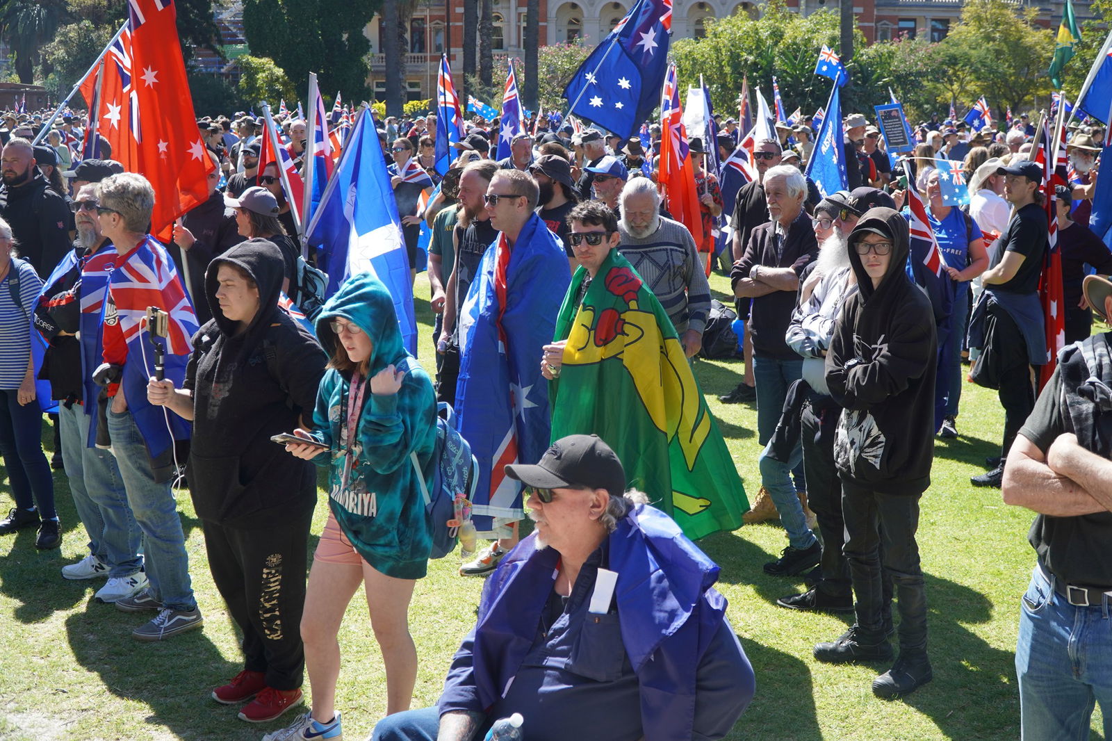 Protesters in Perth