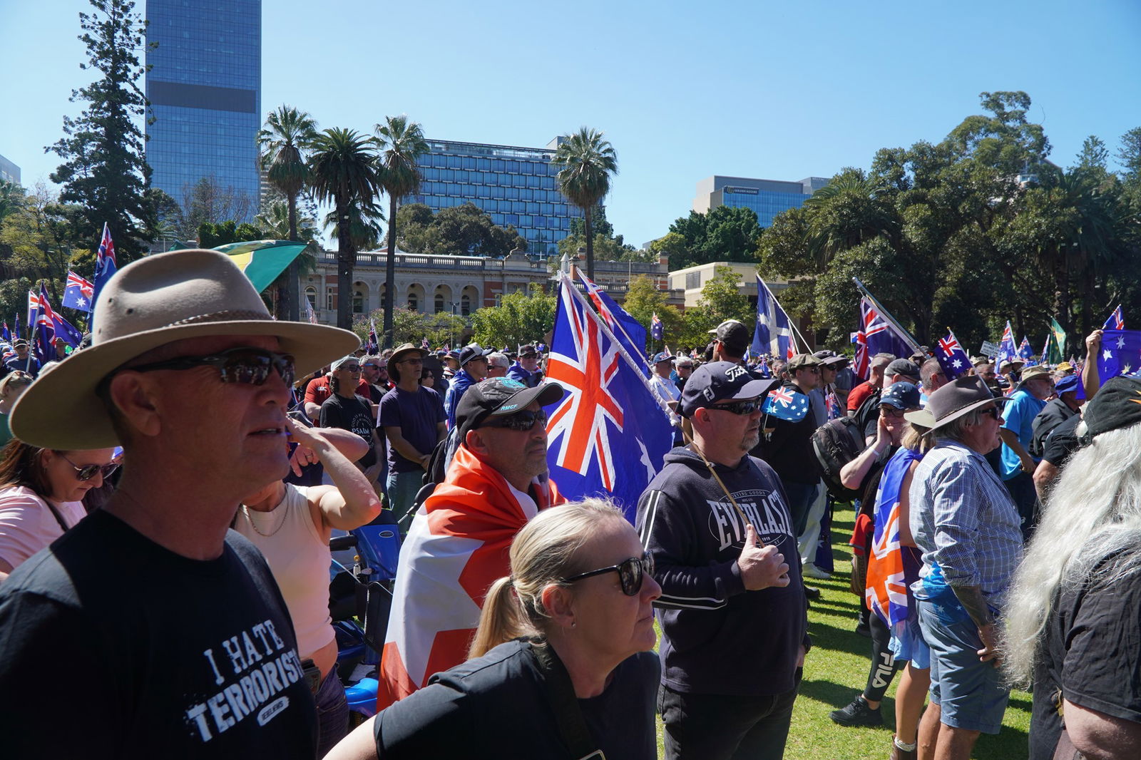 Protesters in Perth