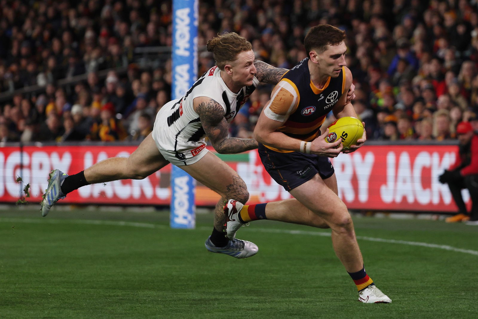 Mark Keane is tackled