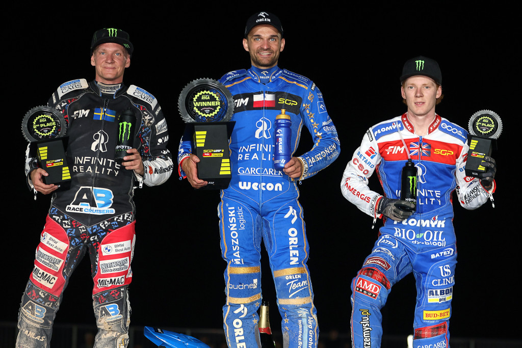 Poland's Bartosz Zmarzlik topped the Riga podium with Lindgren second in both 2023 and 2024. PHOTO: Jarek Pabijan