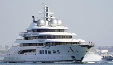 Seized Russian billionaire's superyacht worth $325m put up for auction with proceeds going to Ukraine