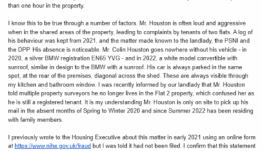 Vile snail preacher of hate Colin Houston is on trial Aug 27th for assault and harassment. I've posted the log of my daily ordeal of life as his neighbour 2021-2023, including the police reports of... assault and harassment