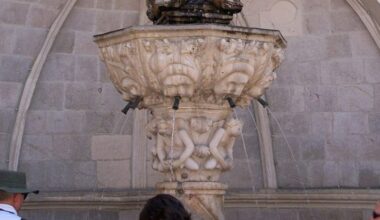 UNESCO-listed Small Onofrio Fountain damaged in Dubrovnik Old Town