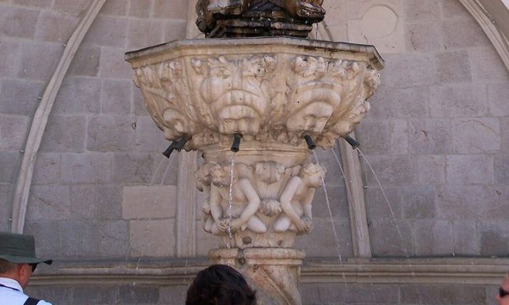 UNESCO-listed Small Onofrio Fountain damaged in Dubrovnik Old Town