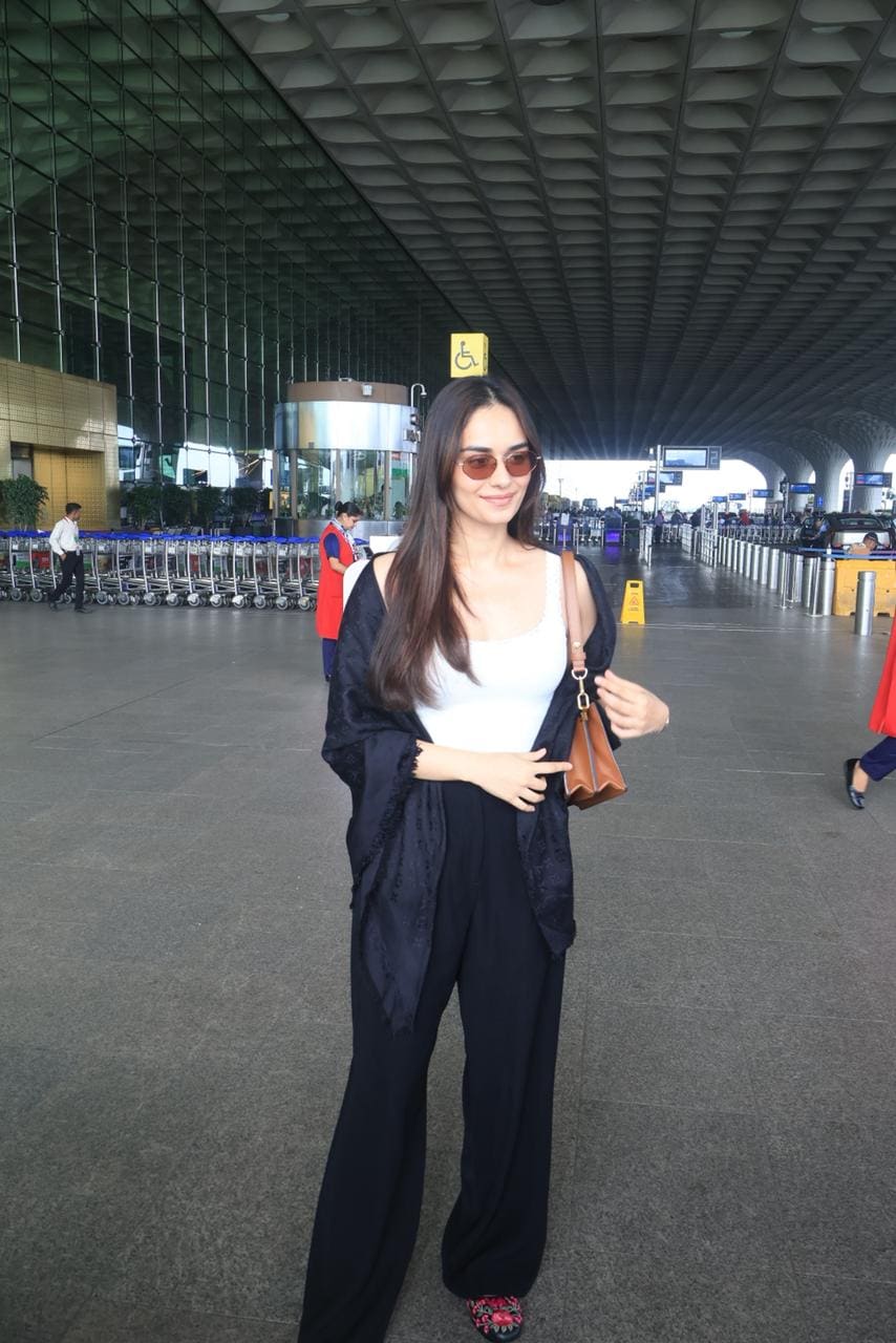 Tehran Star Manushi Chhillar Spotted At Mumbai Airport | Photos