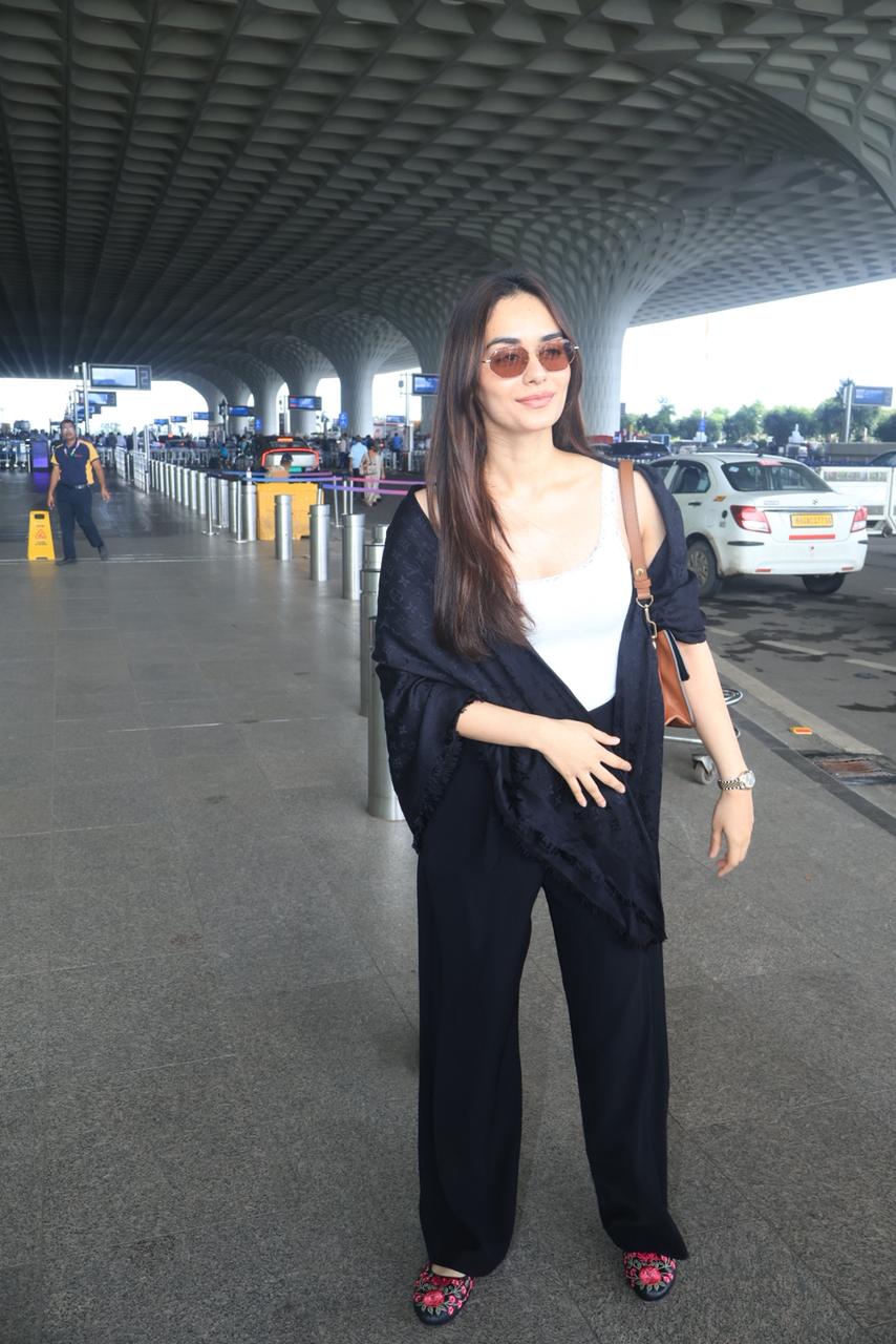Tehran Star Manushi Chhillar Spotted At Mumbai Airport | Photos