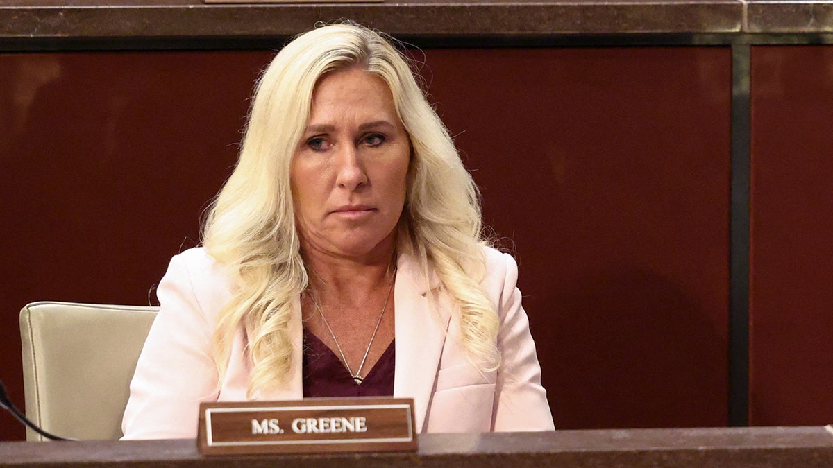 Marjorie Taylor Greene during a House hearing