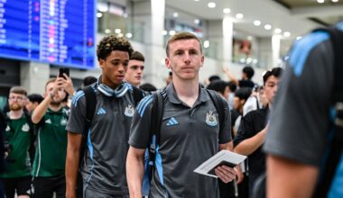 Matt Targett addresses hilarious rumour he was left behind at Newcastle's pre-season tour in seven-word Instagram post