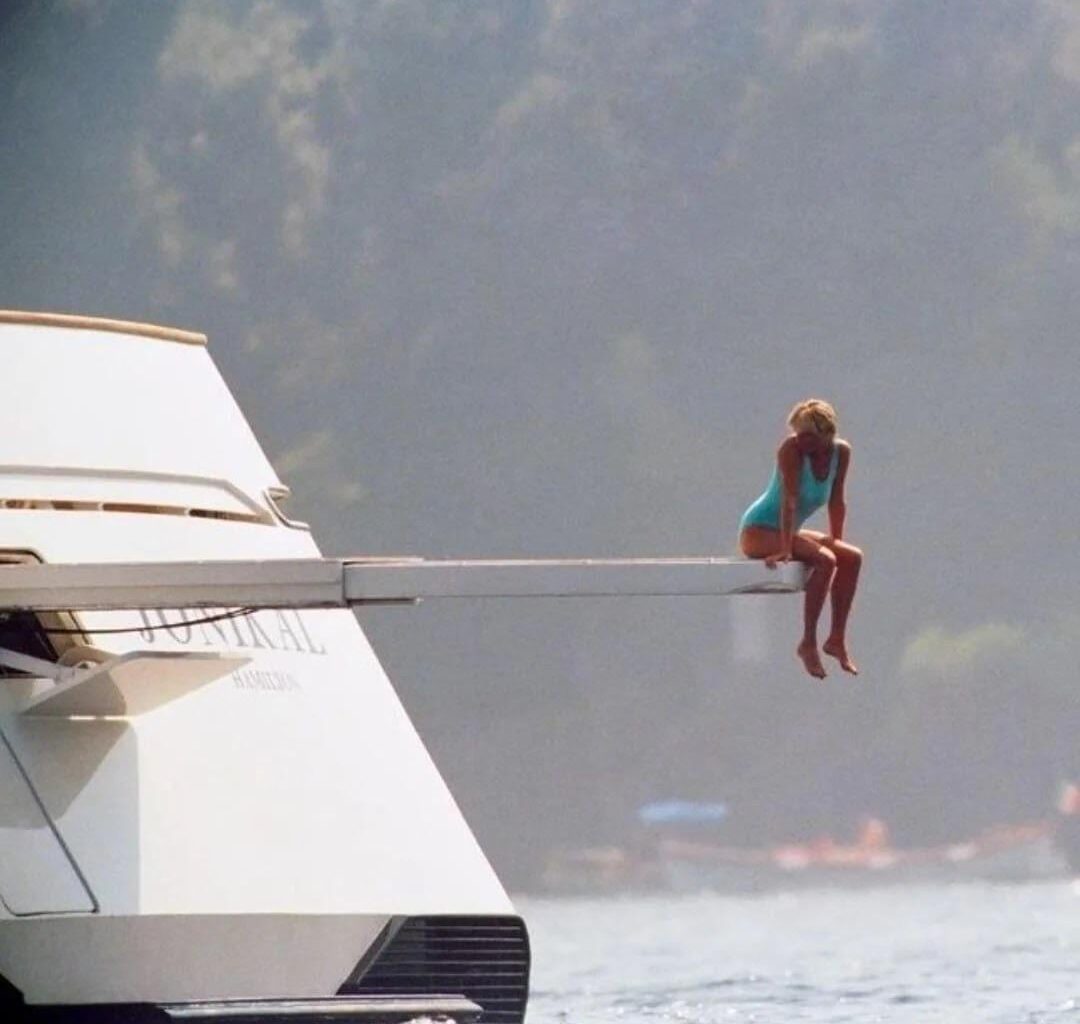August 24, 1997 a week before her death. Princess Diana.