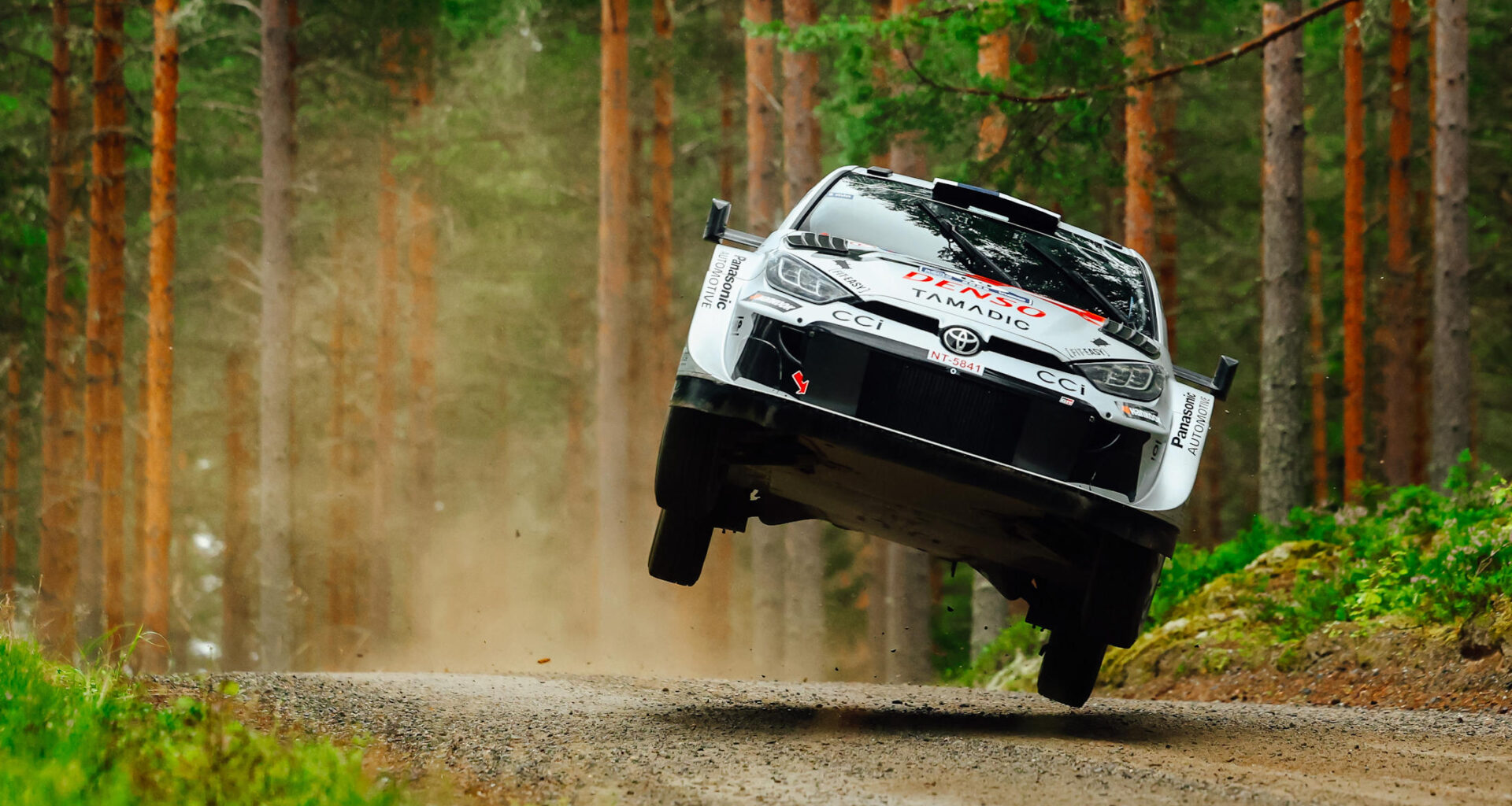 Kalle Rovanperä leads five-driver Toyota lockout in Finland.