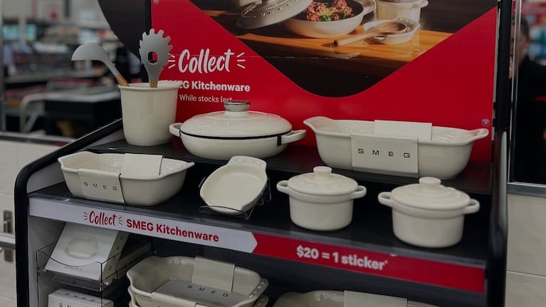 New World is offering Smeg kitchenware as collectables.