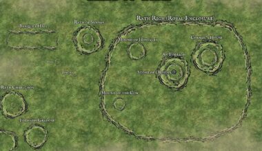 Hill of Tara Historical Fantasy Site Map